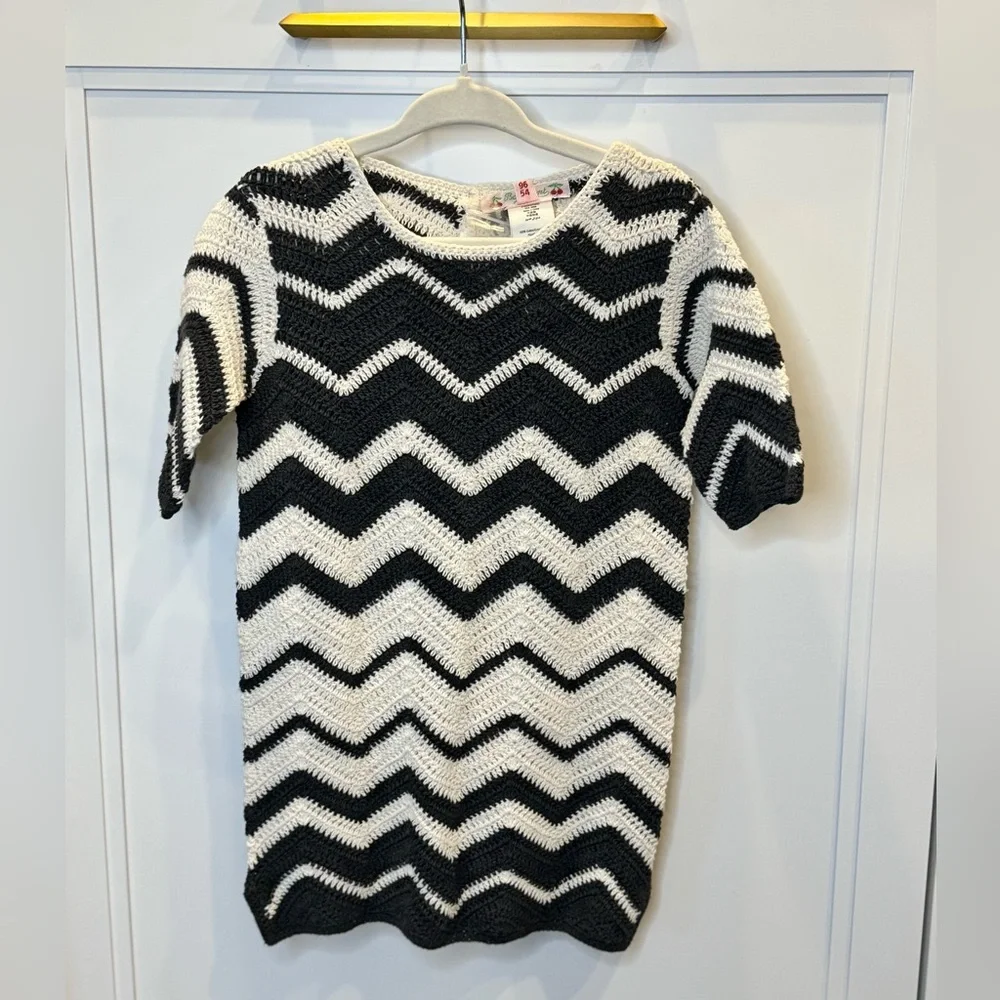 Bonpoint Crotched Knit Pattern Dress - Picture 3 of 7